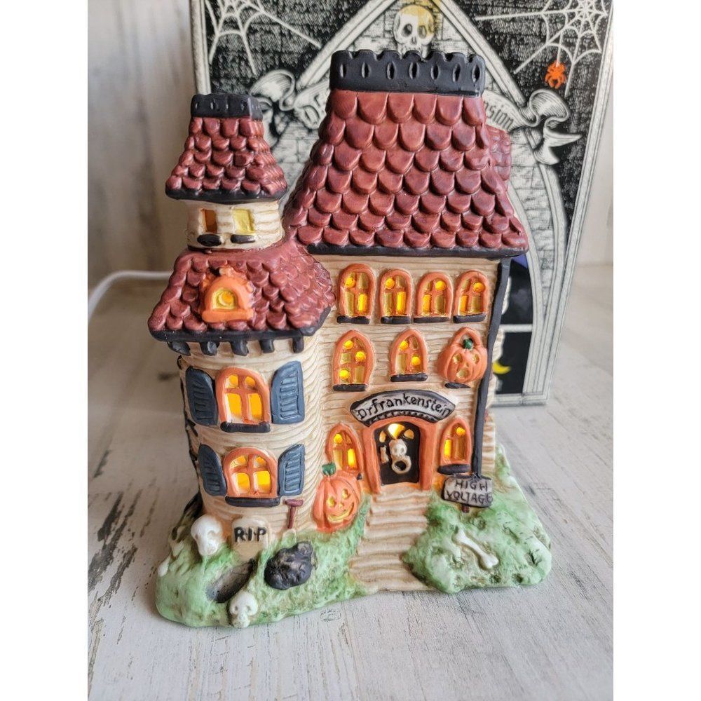 Midwest Dr Frankenstein's Mansion Halloween Village accessories spooky Hollow - Picture 2 of 6
